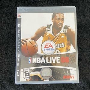 NBA Live 08 PlayStation 3 Game DVD Disk EA Sports Basketball